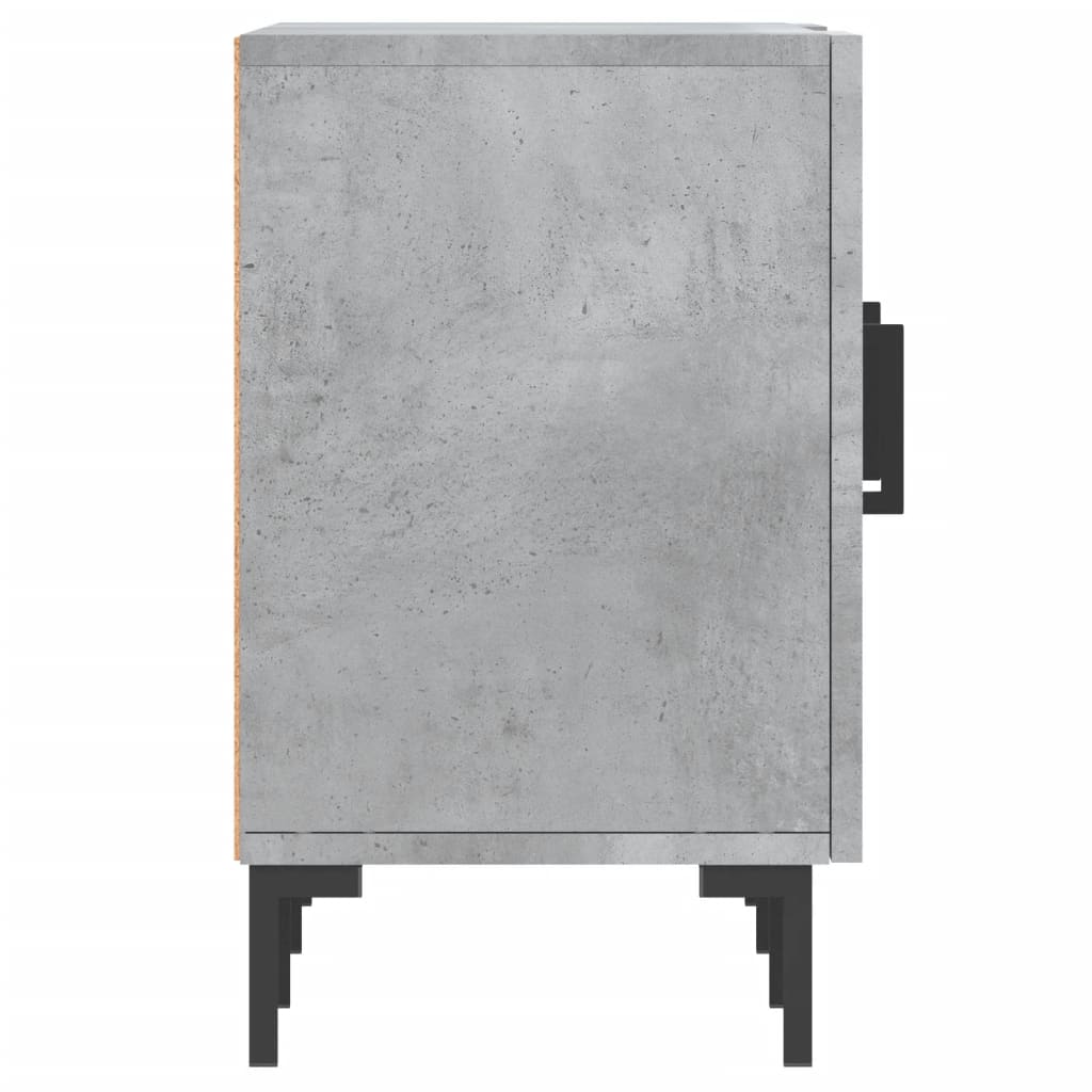 vidaXL Mueble de TV madera de ingeniería gris hormigón 150x30x50 cm