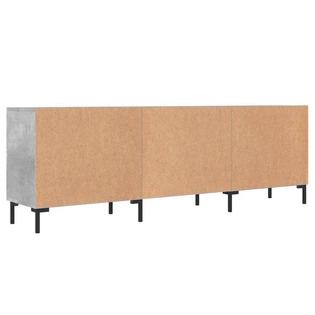 vidaXL Mueble de TV madera de ingeniería gris hormigón 150x30x50 cm