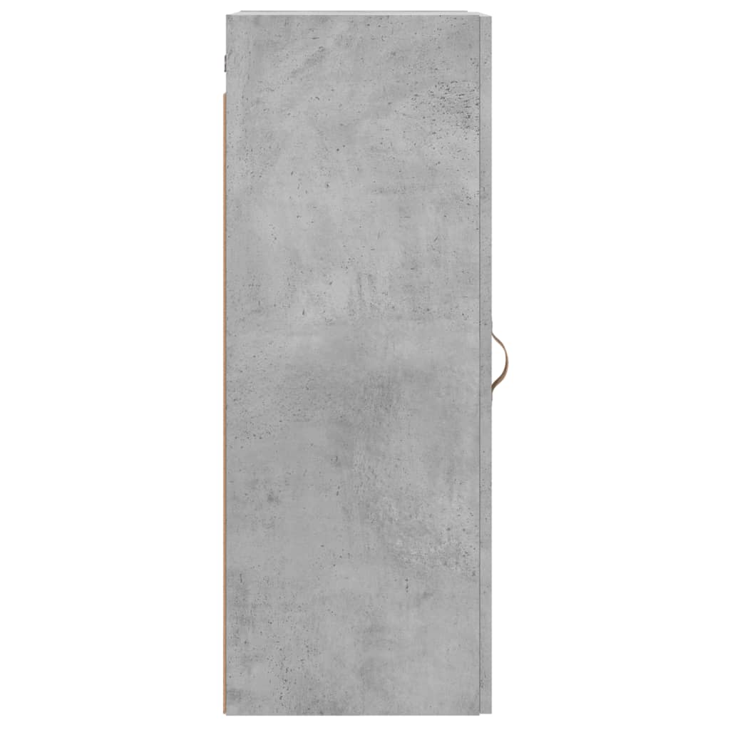 vidaXL Armario de pared gris hormigón 34,5x34x90 cm