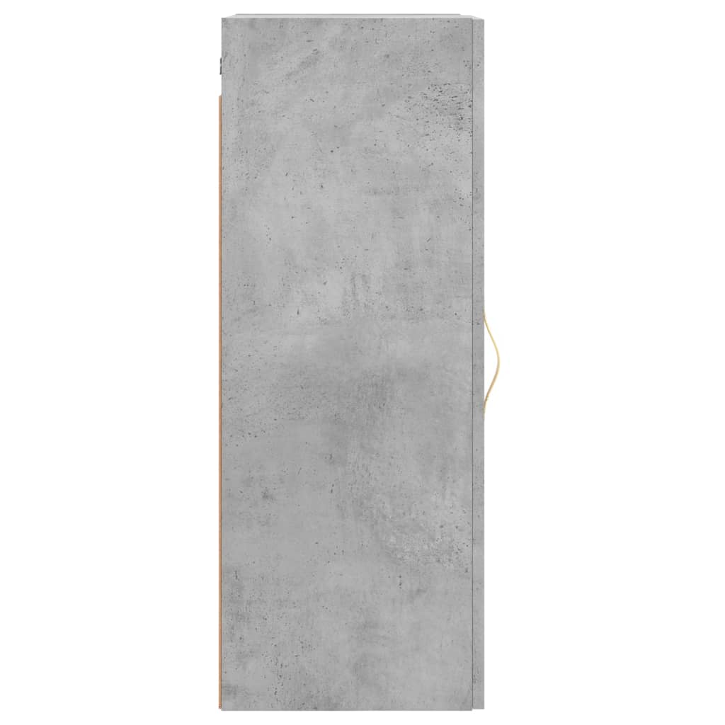 vidaXL Armario de pared gris hormigón 34,5x34x90 cm