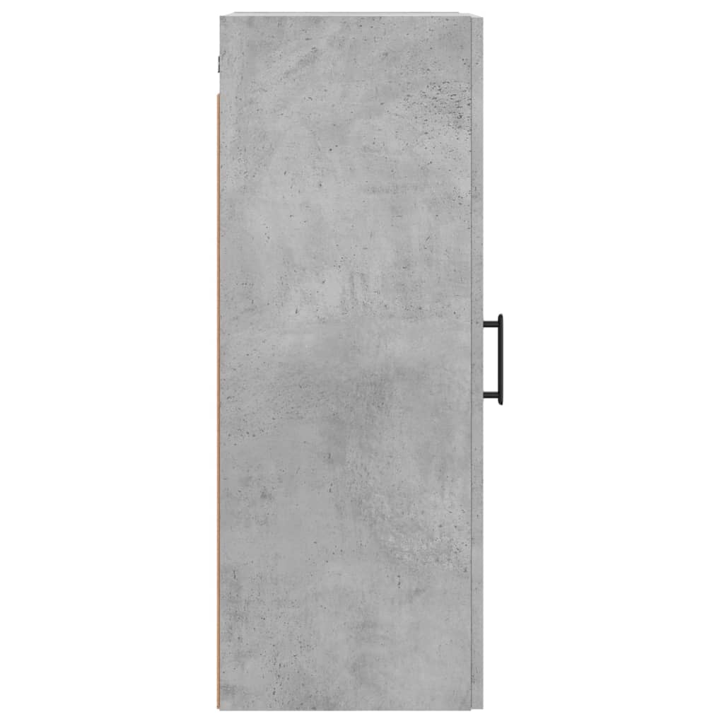 vidaXL Armario de pared gris hormigón 34,5x34x90 cm