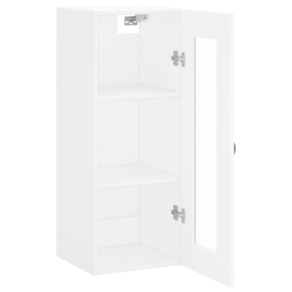 vidaXL Armario de pared blanco 34,5x34x90 cm