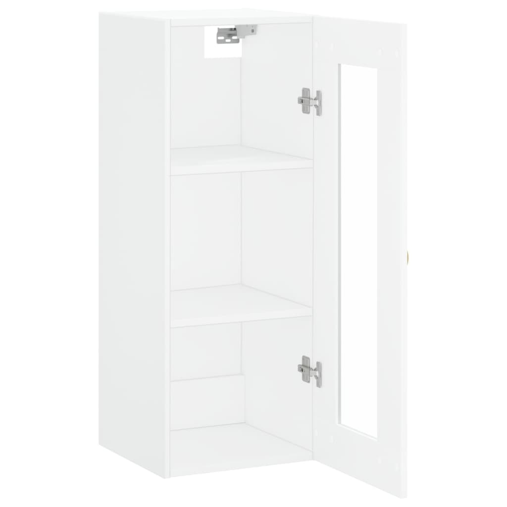 vidaXL Armario de pared blanco 34,5x34x90 cm