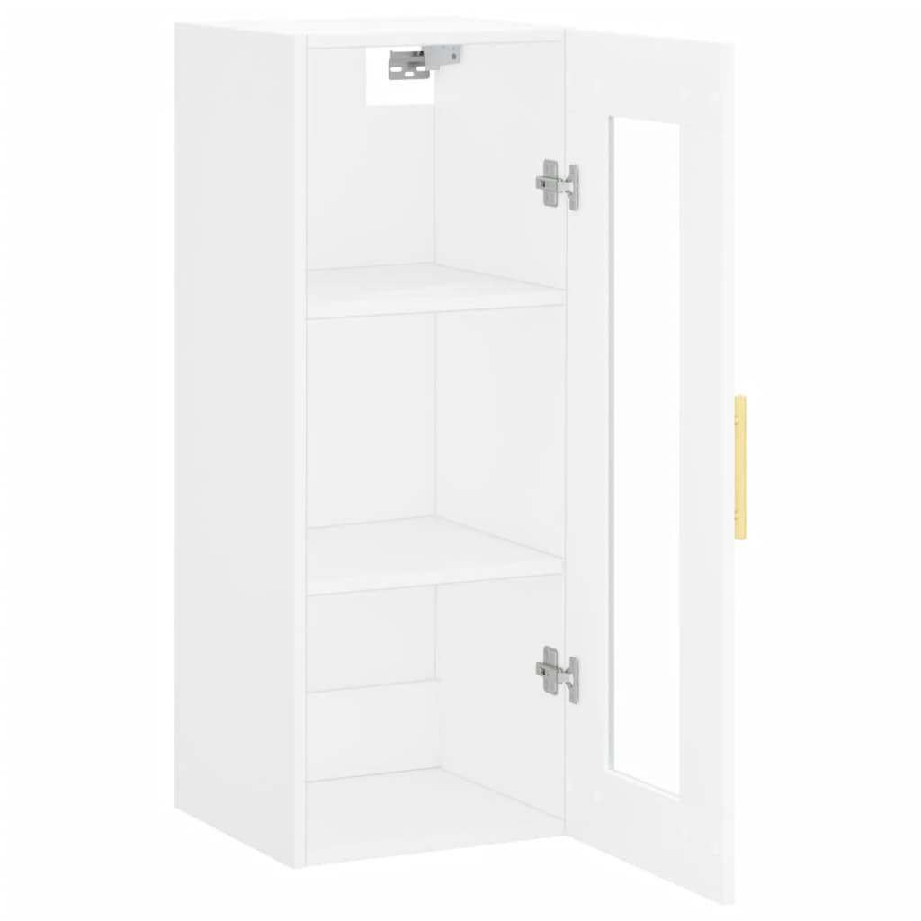 vidaXL Armario de pared blanco 34,5x34x90 cm