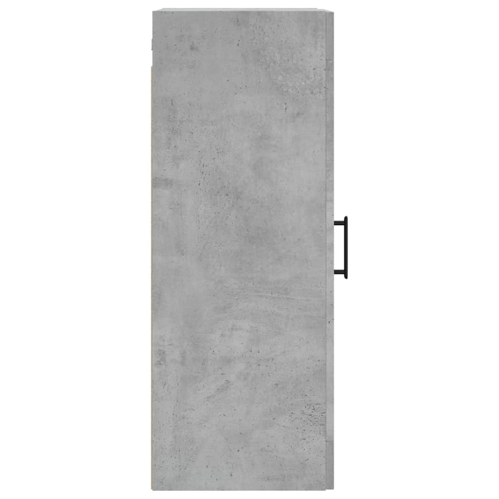 vidaXL Armario de pared gris hormigón 34,5x34x90 cm