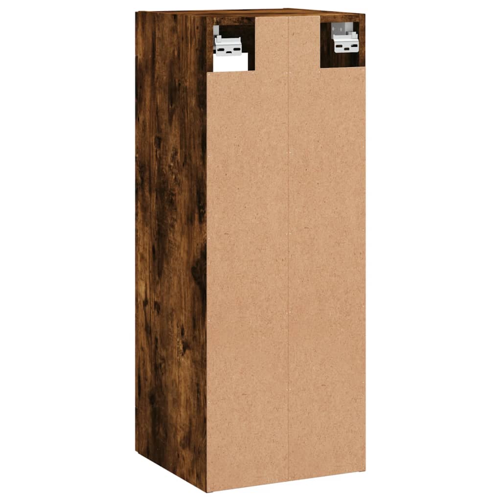 vidaXL Armario de pared roble ahumado 34,5x34x90 cm