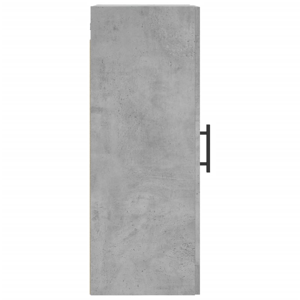 vidaXL Armario de pared gris hormigón 34,5x34x90 cm