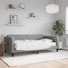 vidaXL Sofá cama con colchón tela gris claro 100x200 cm