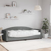 vidaXL Sofá cama con colchón tela gris oscuro 80x200 cm