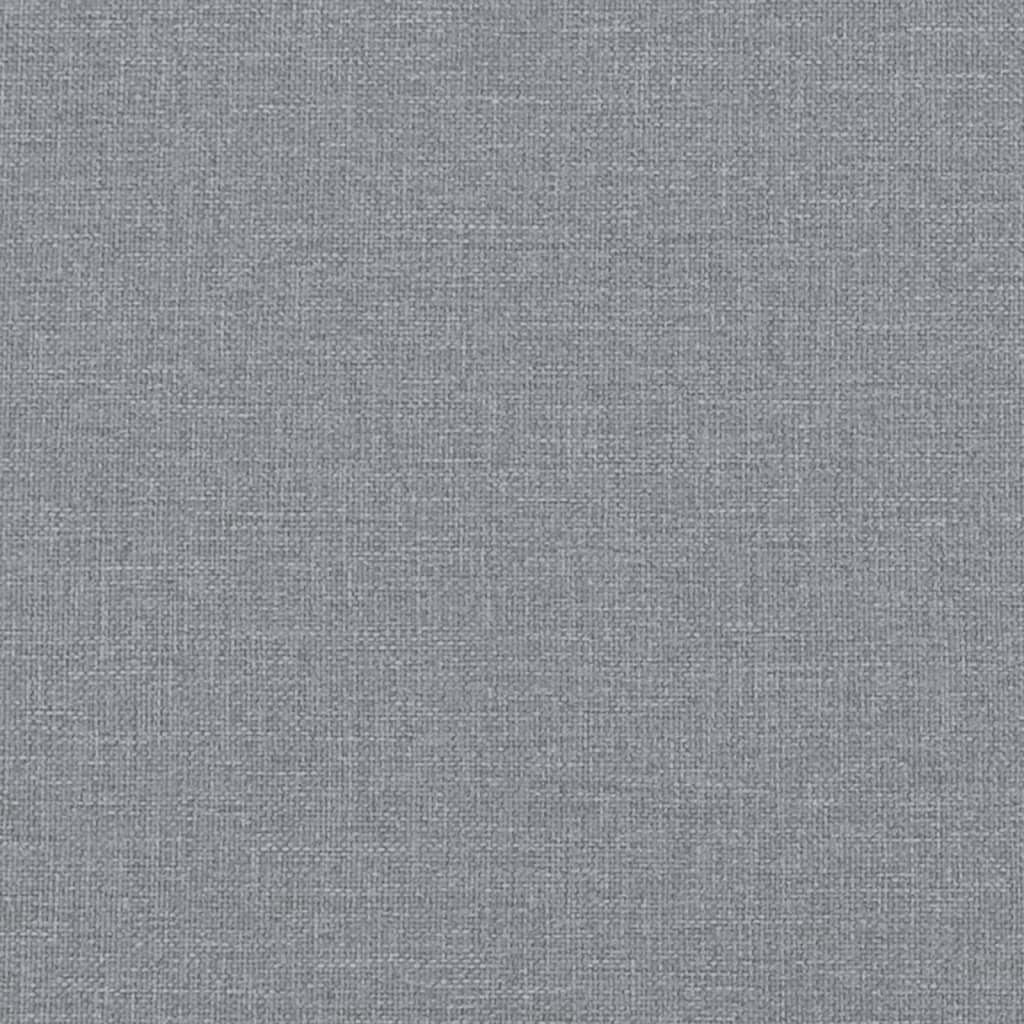 vidaXL Sofá cama con colchón tela gris claro 80x200 cm