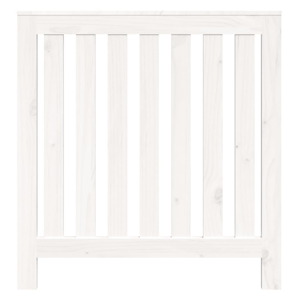 vidaXL Cubierta de radiador madera maciza de pino blanco 79,5x19x84 cm