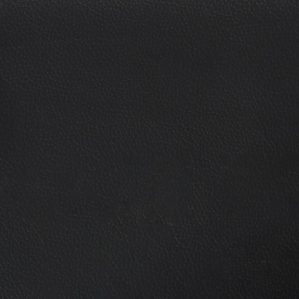 vidaXL Cama box spring con colchón cuero sintético negro 140x200cm