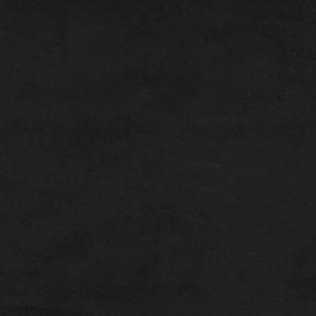 vidaXL Cama box spring con colchón terciopelo negro 140x200 cm