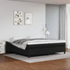 vidaXL Cama box spring con colchón cuero sintético negro 200x200 cm