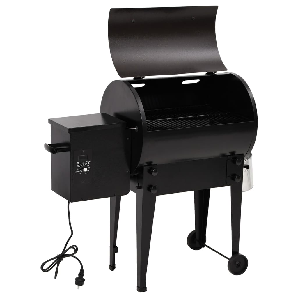 vidaXL Barbacoa de pellets hierro negro 94 cm