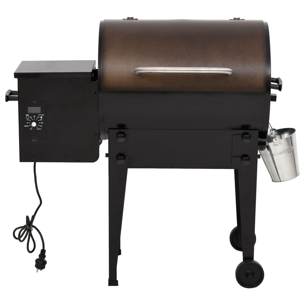 vidaXL Barbacoa de pellets hierro negro 94 cm