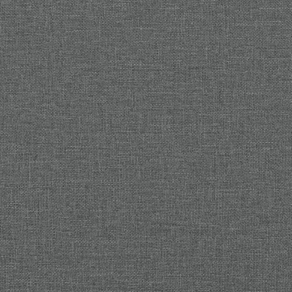 vidaXL Banco de tela gris oscuro 100x75x76 cm