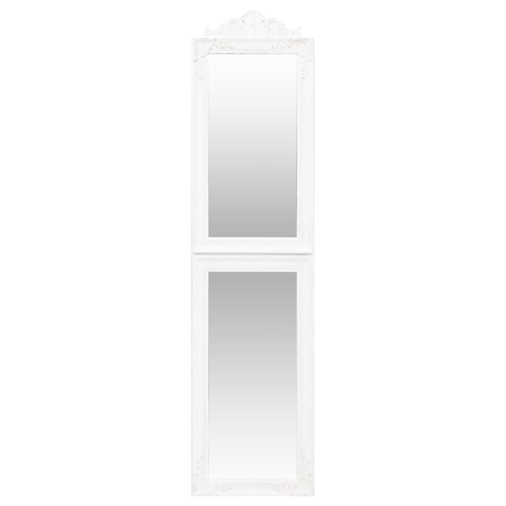 vidaXL Espejo de pie blanco 50x200 cm