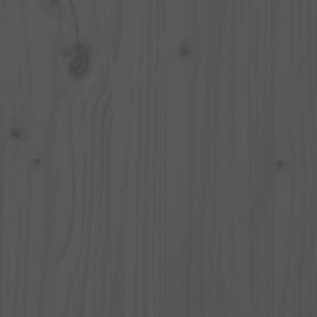 vidaXL Escritorio con cajones madera maciza de pino gris 100x50x78cm