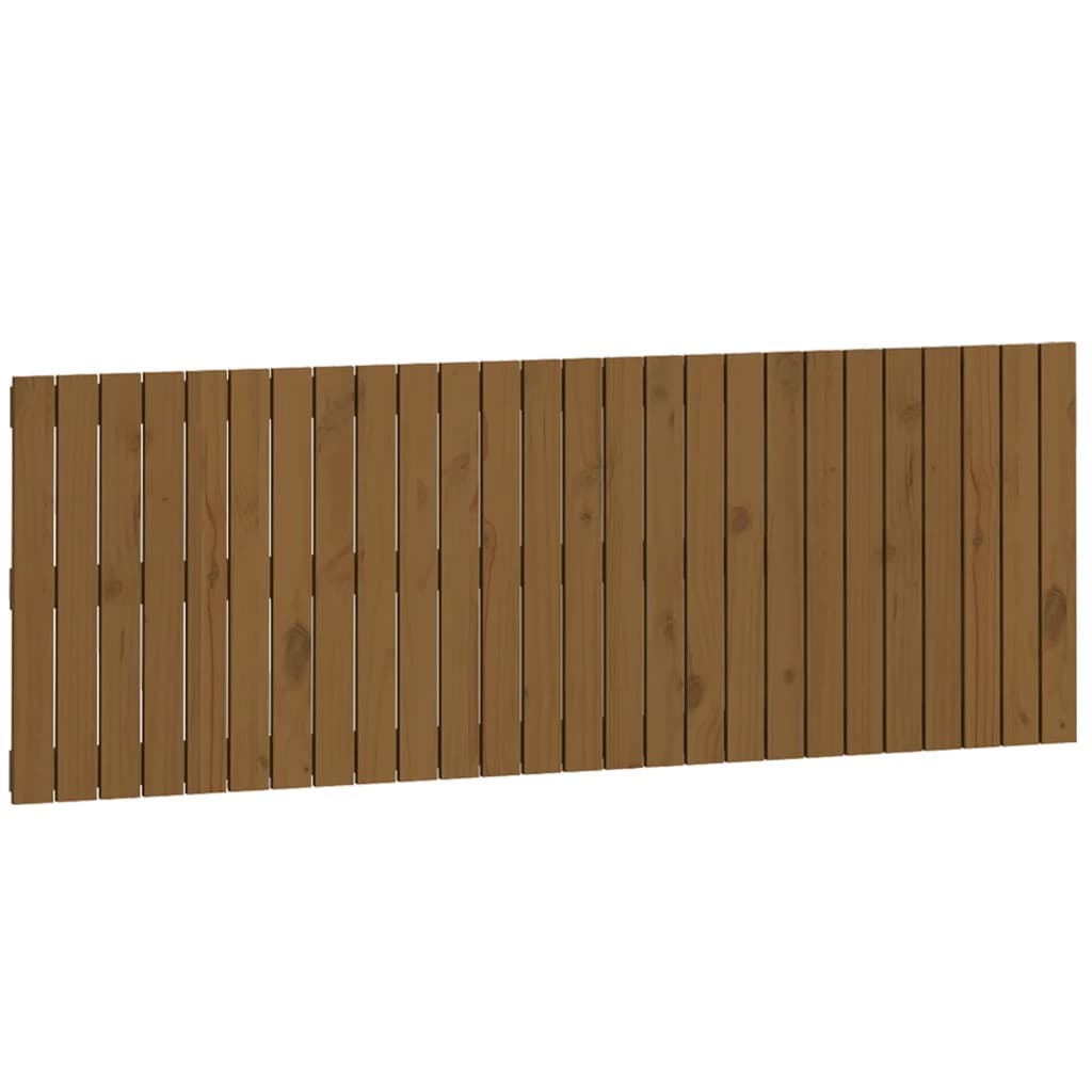 vidaXL Cabecero cama pared madera maciza pino marrón miel 166x3x60 cm