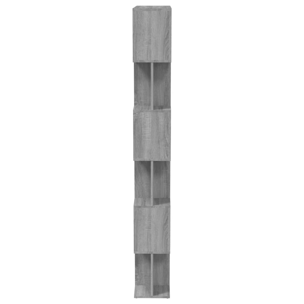 vidaXL Estantería/Biombo madera contrachapada gris Sonoma 80x24x192 cm