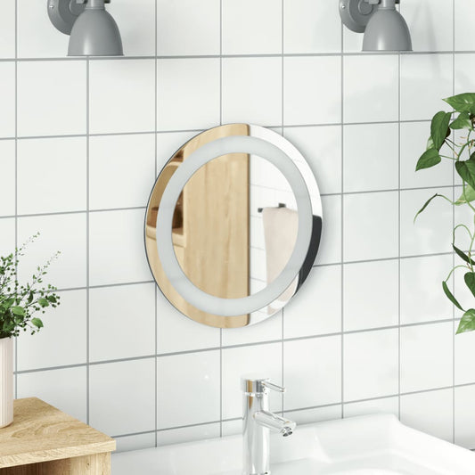 vidaXL Espejo de baño LED redondo 30 cm