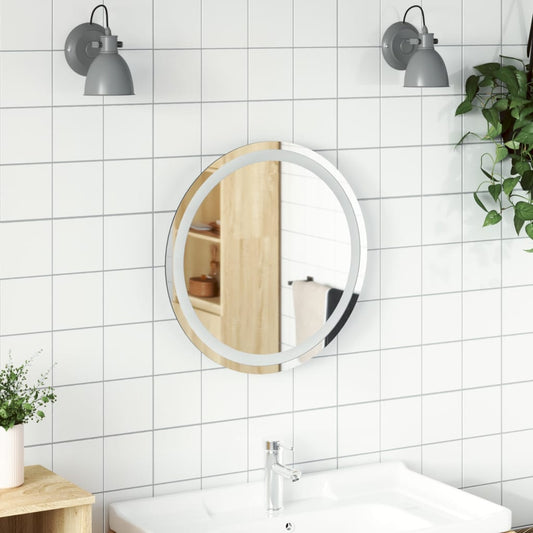 vidaXL Espejo de baño LED redondo 50 cm