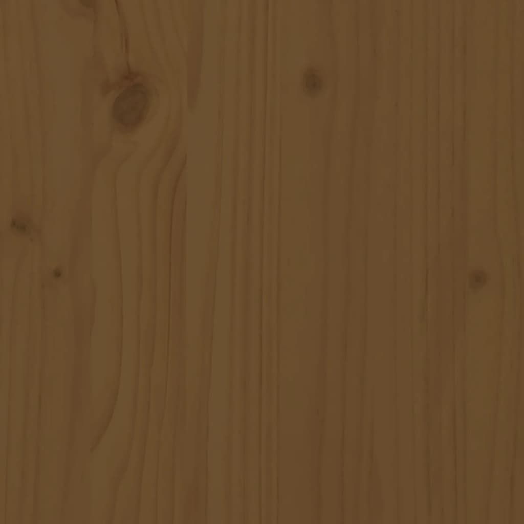 vidaXL Mesa auxiliar de jardín madera pino marrón miel 40x38x28,5 cm