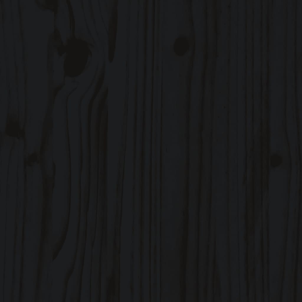vidaXL Mesa auxiliar de jardín madera maciza pino negro 40x38x28,5 cm