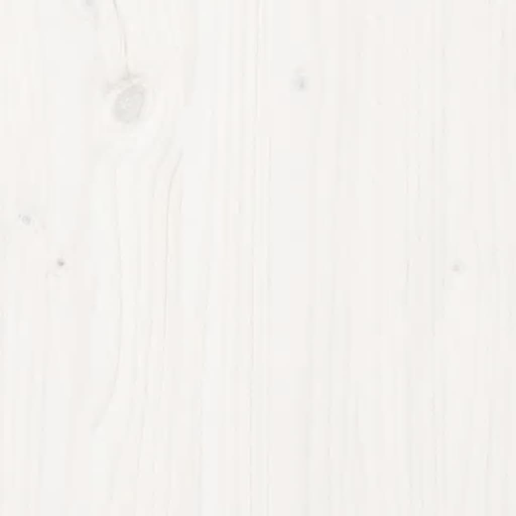 vidaXL Arriate elevado de jardín madera de pino blanco 119,5x82,5x78cm