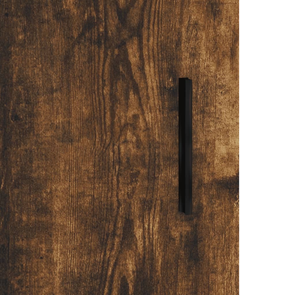 vidaXL Aparador de madera de ingeniería roble ahumado 69,5x34x90 cm