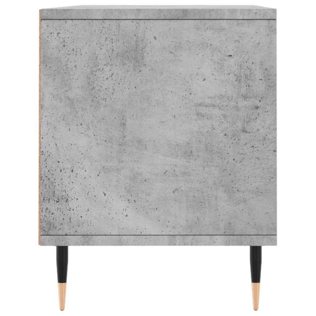 vidaXL Mueble de TV madera contrachapada gris hormigón 100x34,5x44,5cm