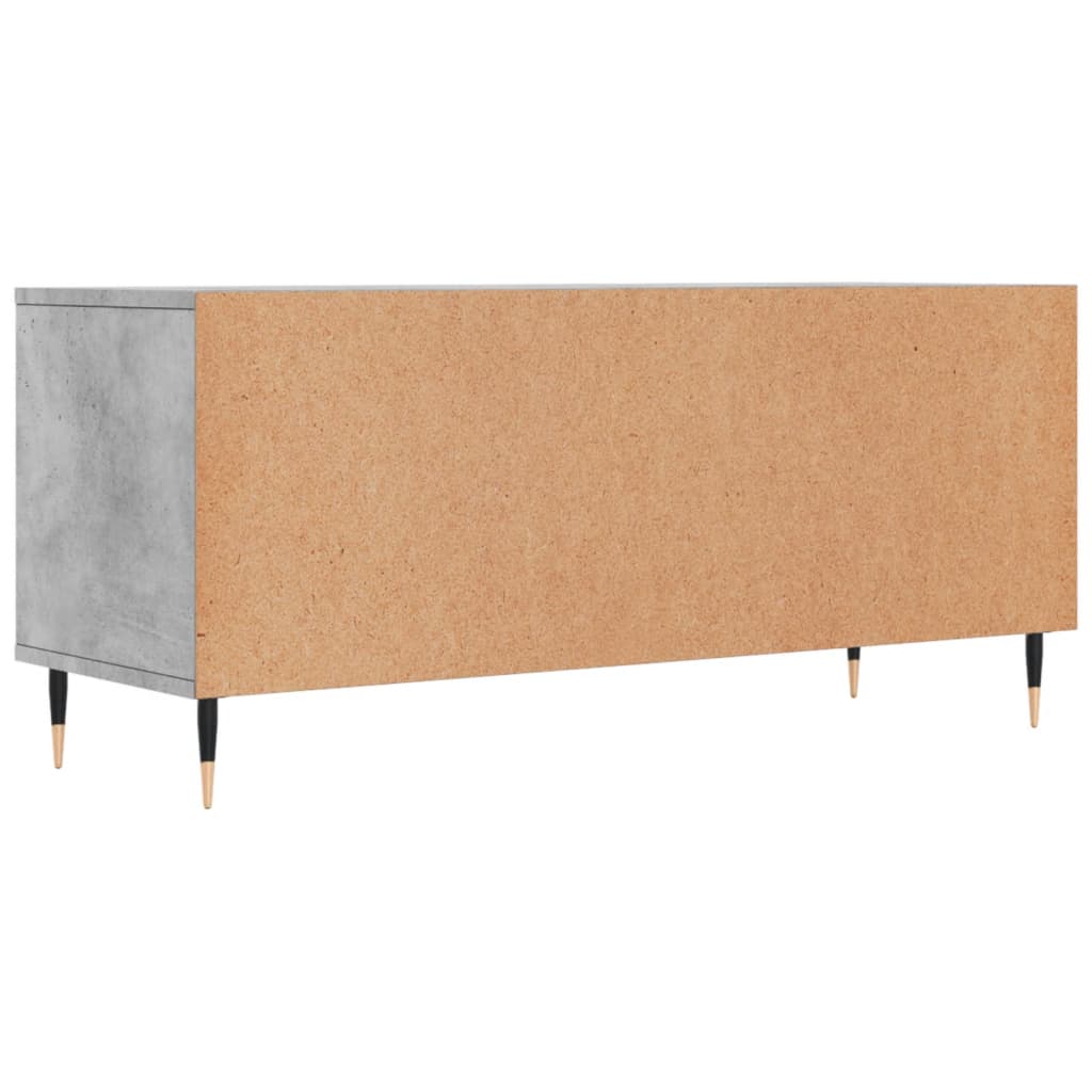 vidaXL Mueble de TV madera contrachapada gris hormigón 100x34,5x44,5cm