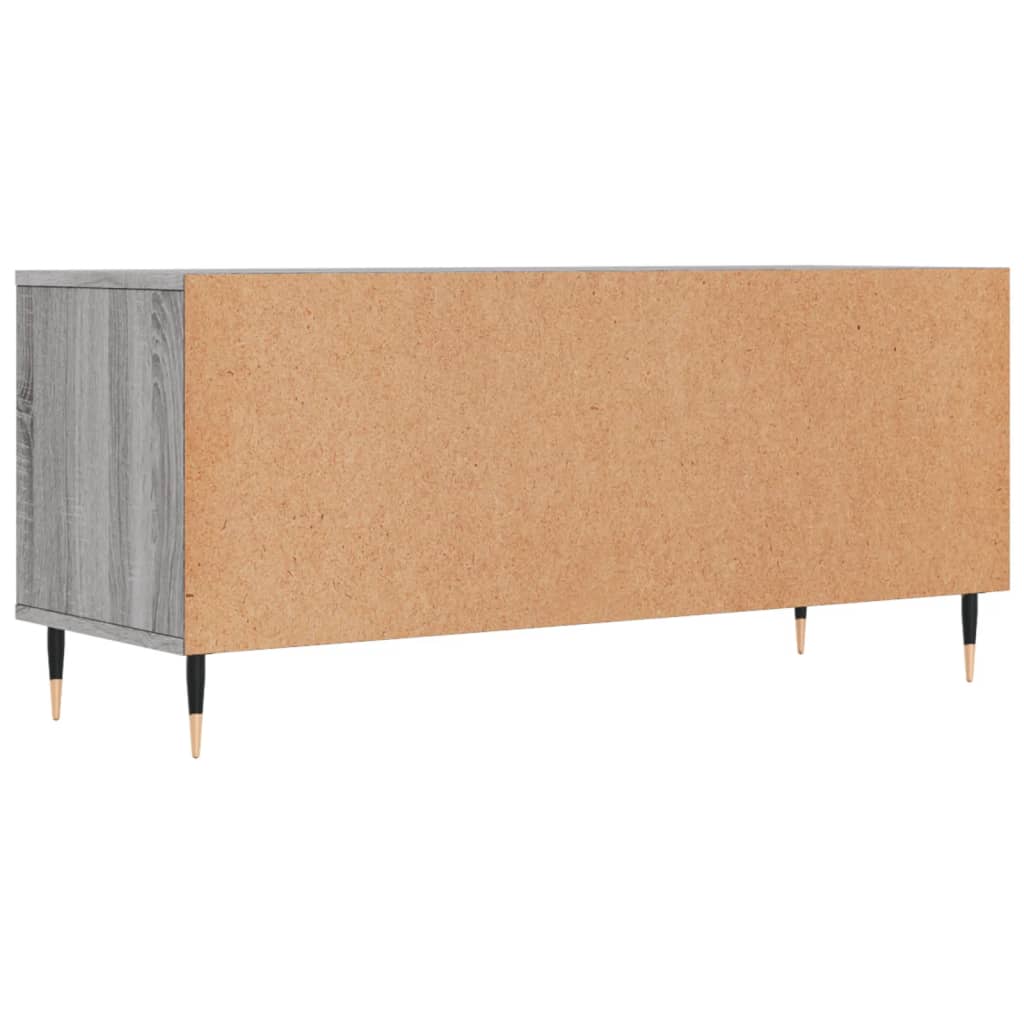 vidaXL Mueble de TV madera contrachapada gris Sonoma 100x34,5x44,5 cm