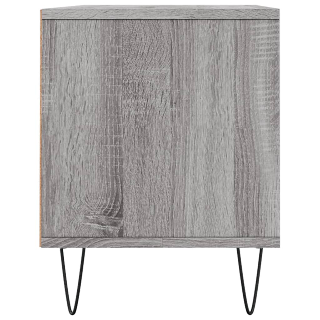 vidaXL Mueble de TV madera contrachapada gris Sonoma 100x34,5x44,5 cm