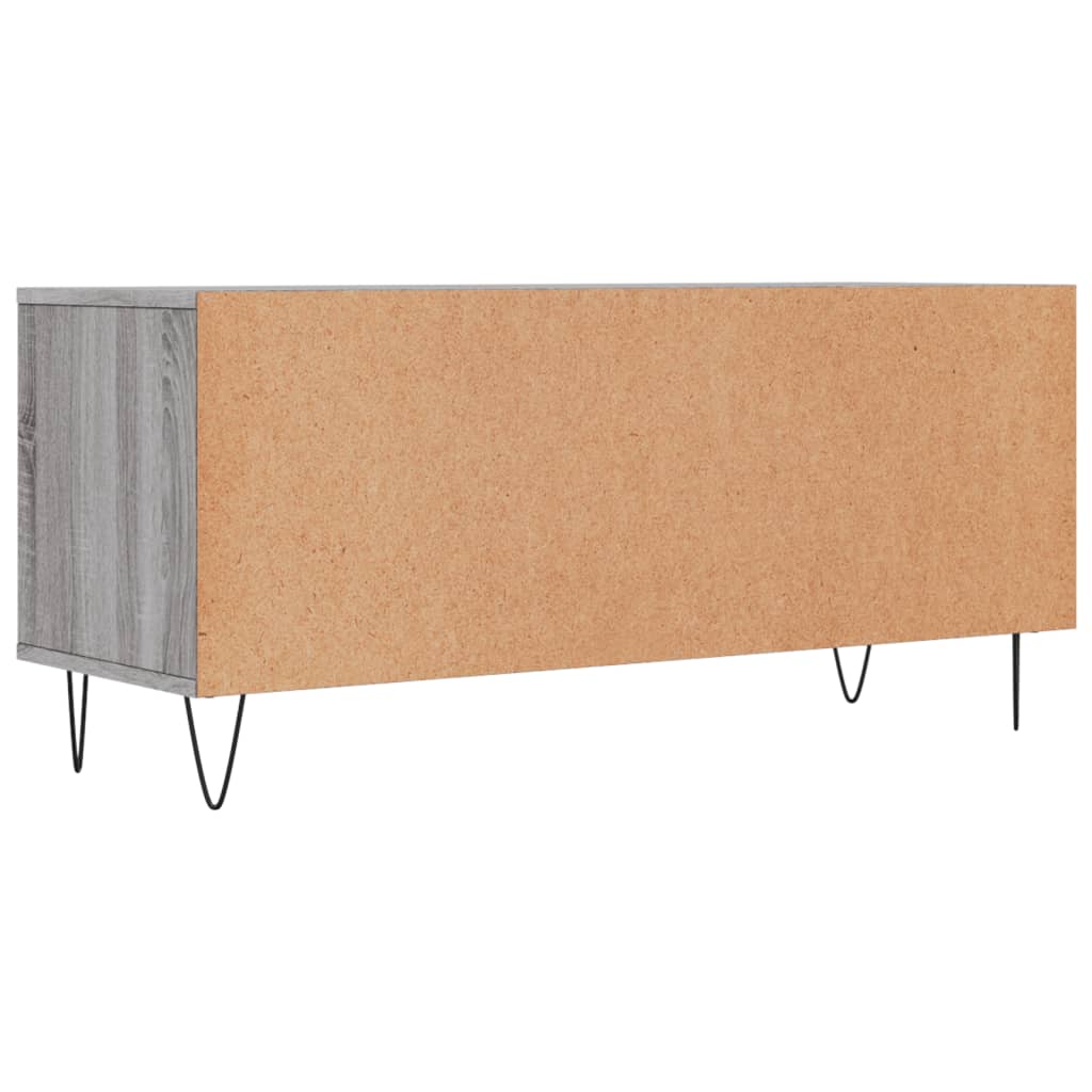 vidaXL Mueble de TV madera contrachapada gris Sonoma 100x34,5x44,5 cm