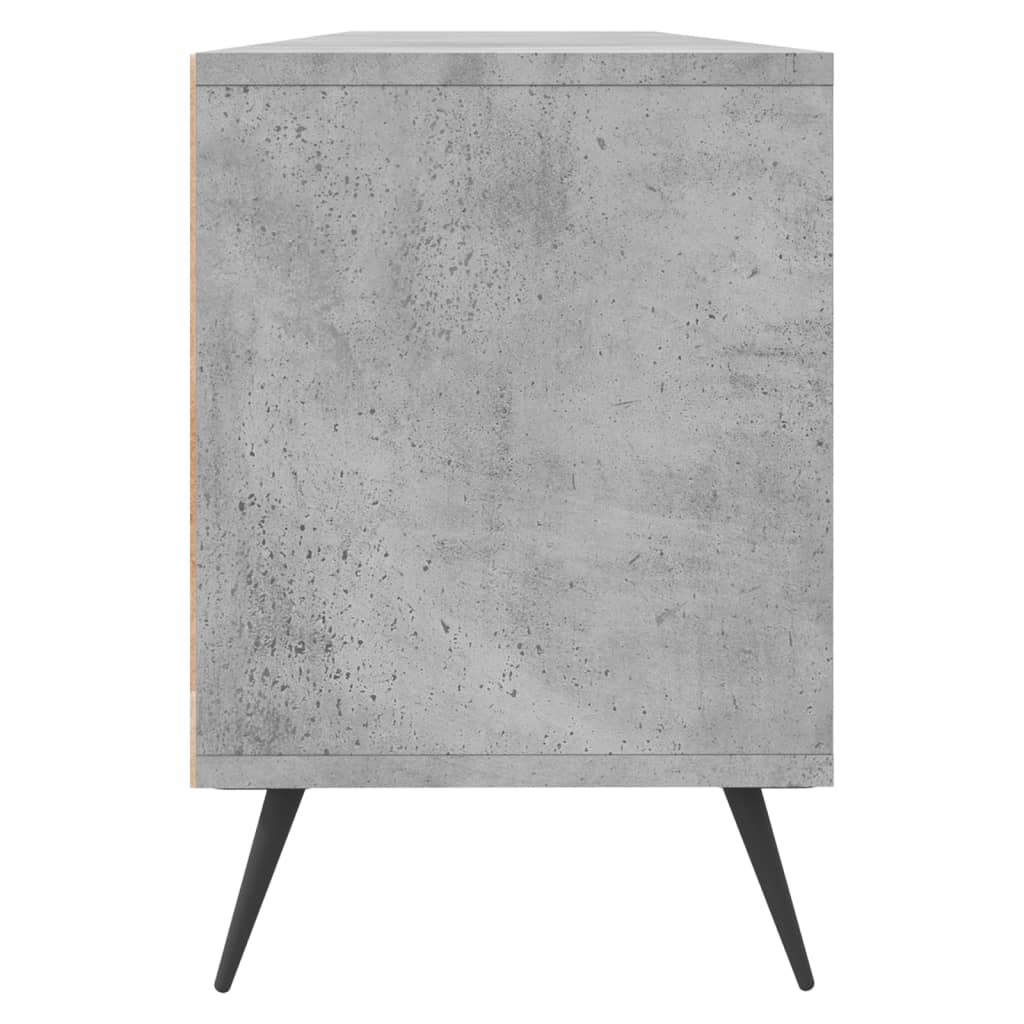 vidaXL Mueble de TV madera contrachapada gris hormigón 150x30x44,5 cm