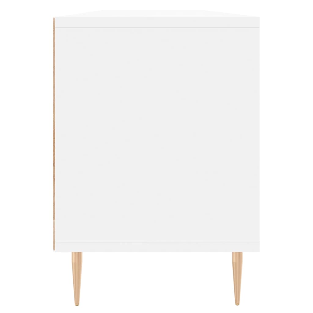 vidaXL Mueble de TV madera contrachapada blanco 150x30x44,5 cm