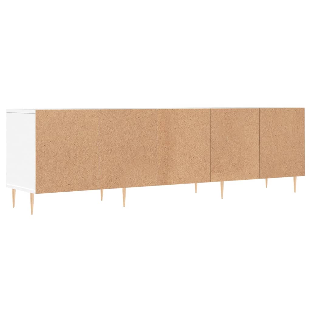 vidaXL Mueble de TV madera contrachapada blanco 150x30x44,5 cm