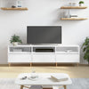 vidaXL Mueble de TV madera contrachapada blanco 150x30x44,5 cm