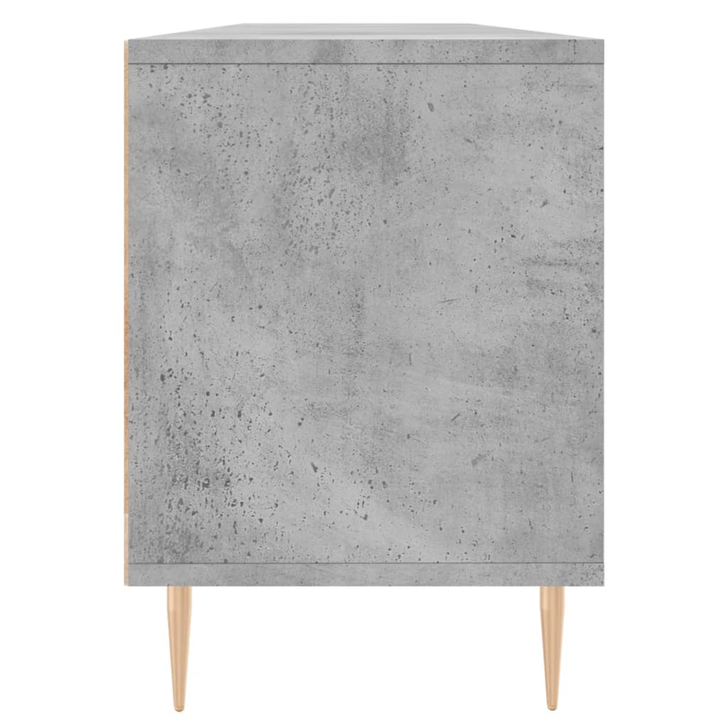 vidaXL Mueble de TV madera contrachapada gris hormigón 150x30x44,5 cm