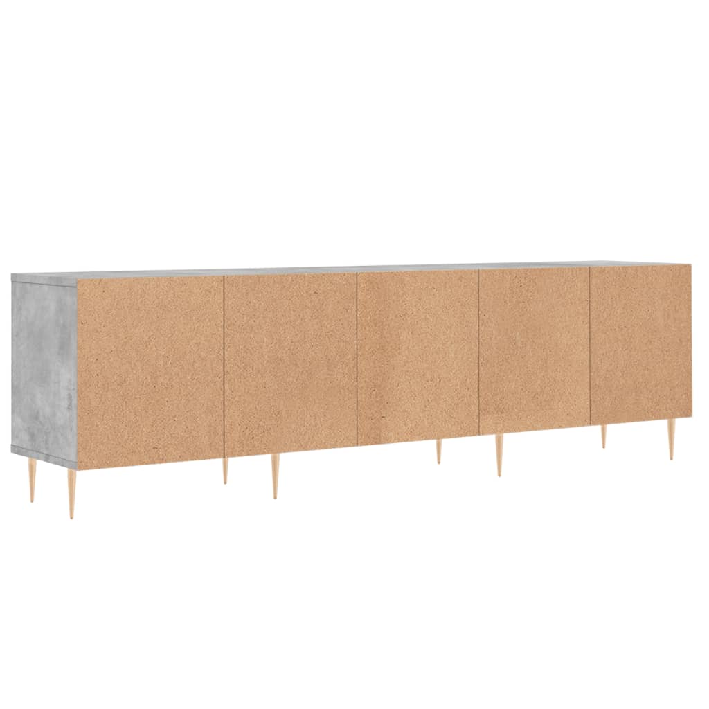 vidaXL Mueble de TV madera contrachapada gris hormigón 150x30x44,5 cm