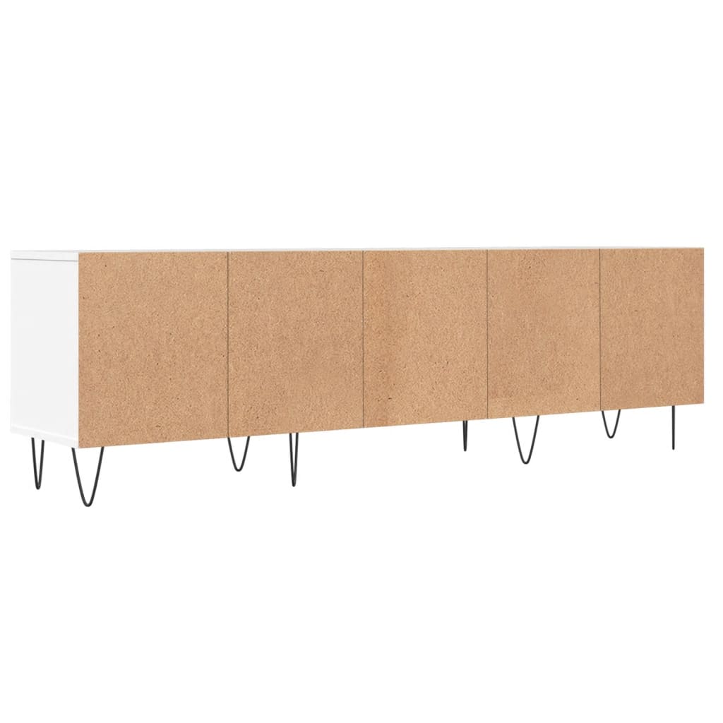 vidaXL Mueble de TV madera contrachapada blanco 150x30x44,5 cm