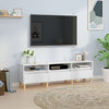 vidaXL Mueble de TV madera contrachapada blanco 150x30x44,5 cm