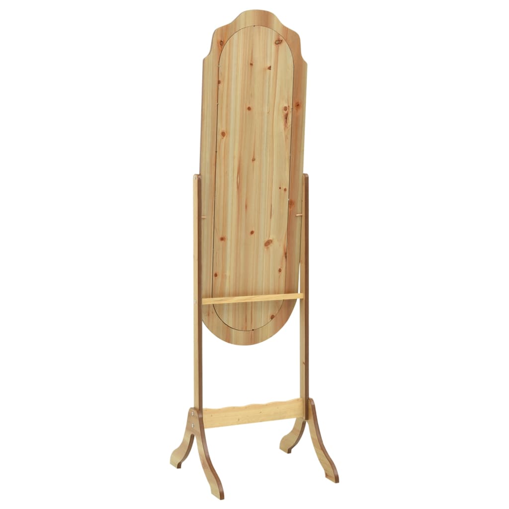 vidaXL Espejo de pie madera contrachapada 45,5x47,5x160 cm