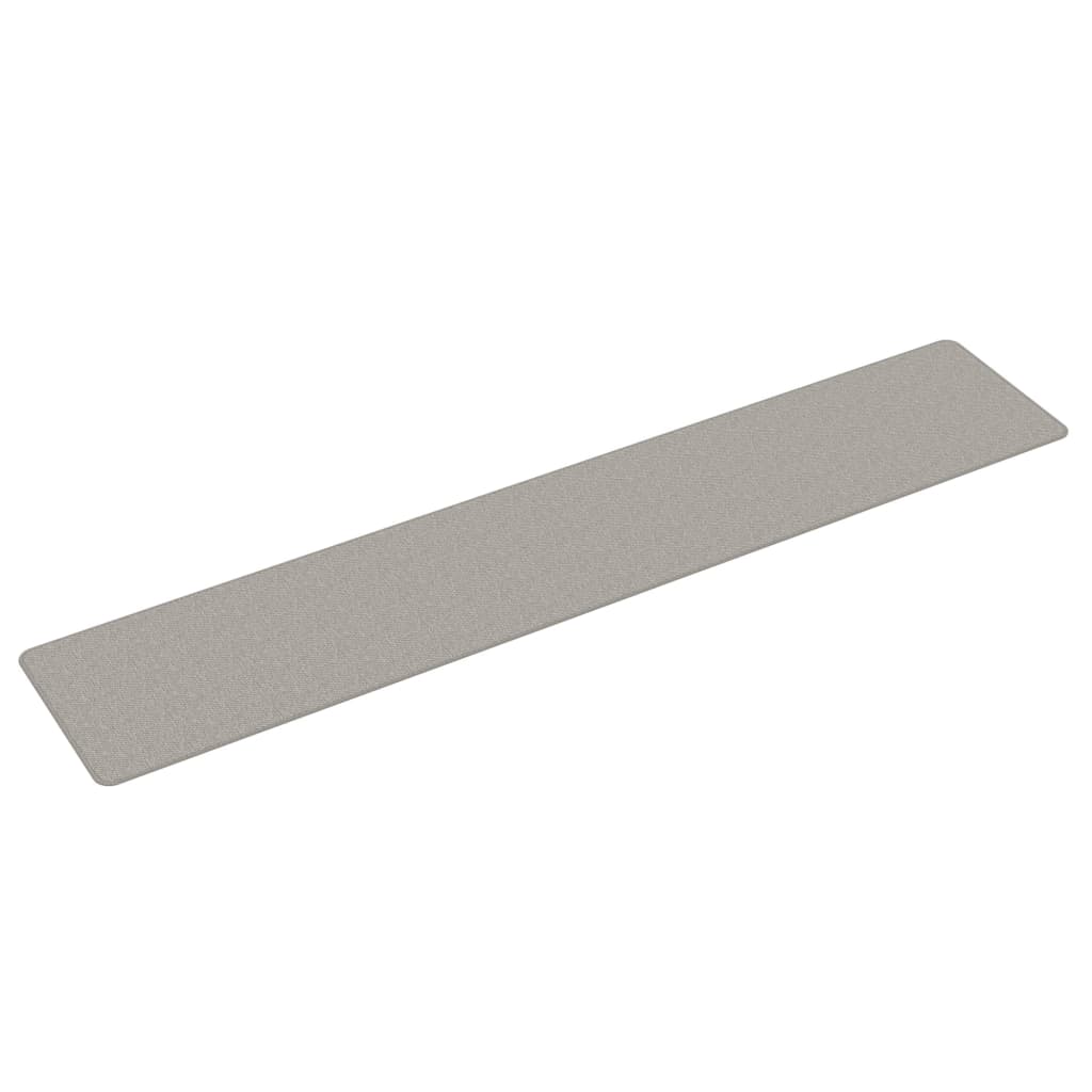 vidaXL Alfombra de pasillo con aspecto de sisal gris taupe 50x250 cm
