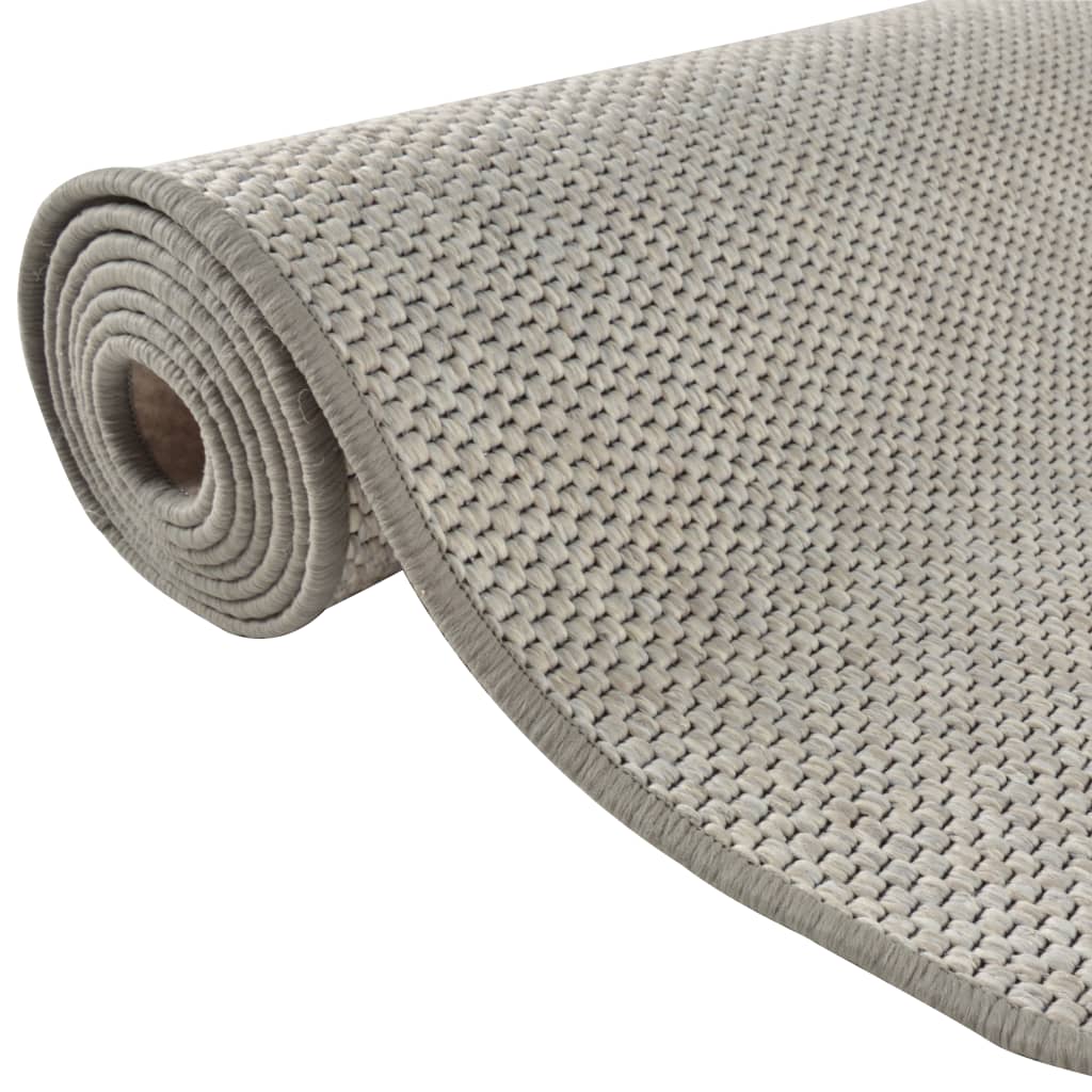 vidaXL Alfombra de pasillo con aspecto de sisal gris taupe 50x250 cm