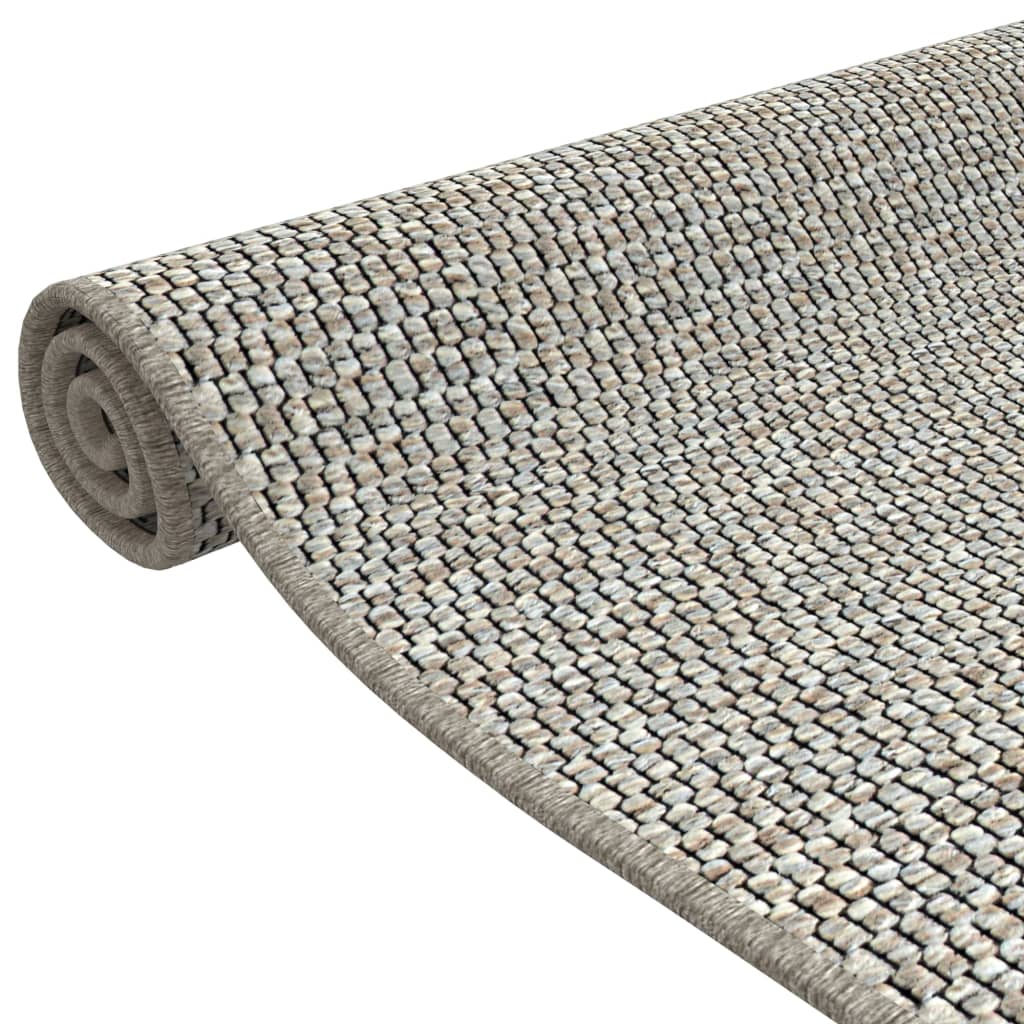 vidaXL Alfombra de pasillo con aspecto de sisal gris taupe 80x150 cm