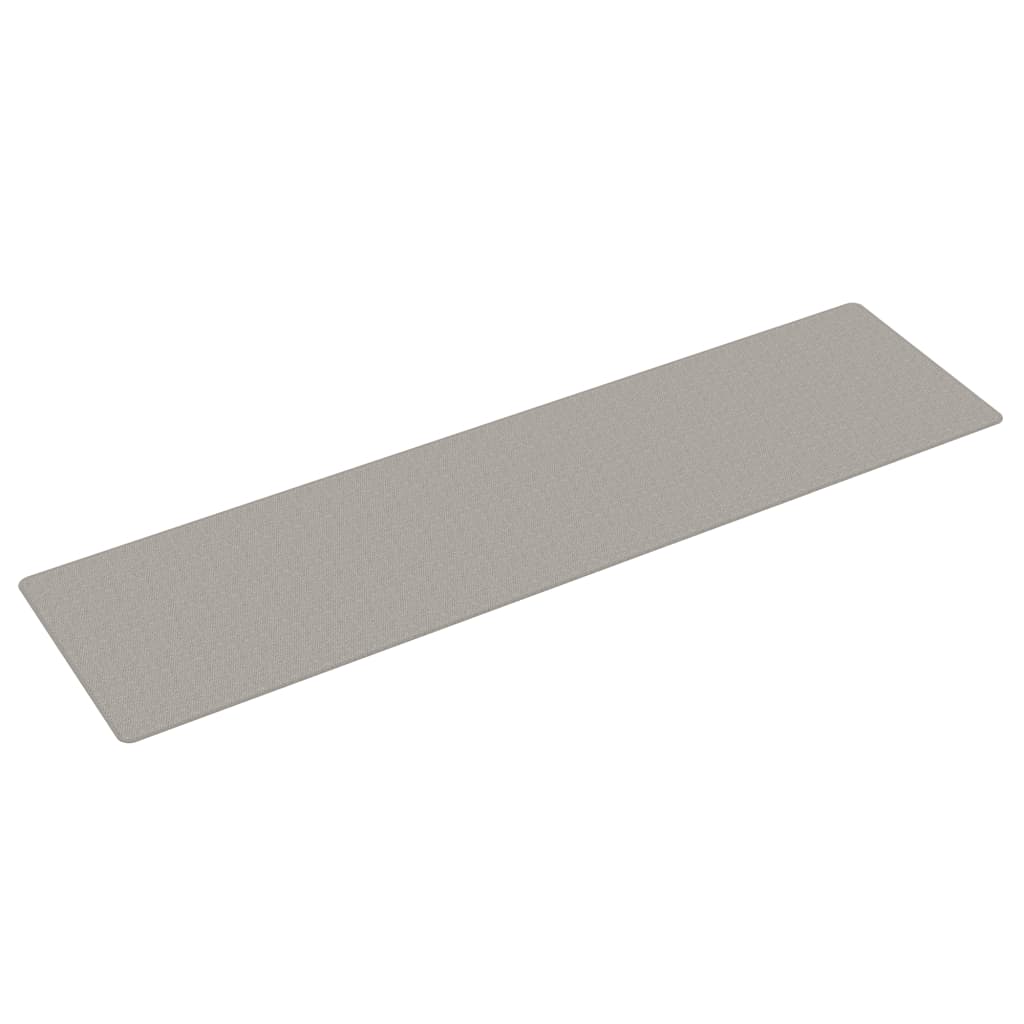 vidaXL Alfombra de pasillo con aspecto de sisal gris taupe 80x300 cm