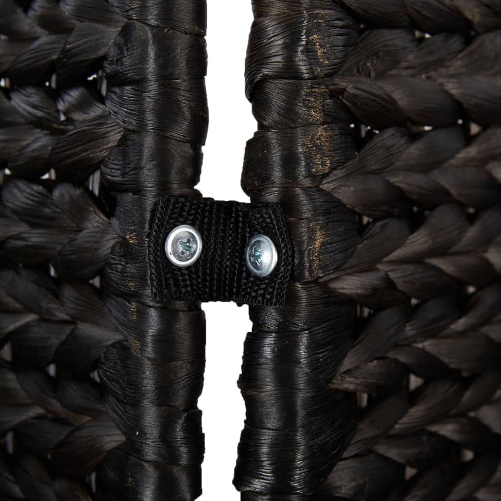 vidaXL Biombo de 4 paneles jacinto de agua negro 163x180 cm